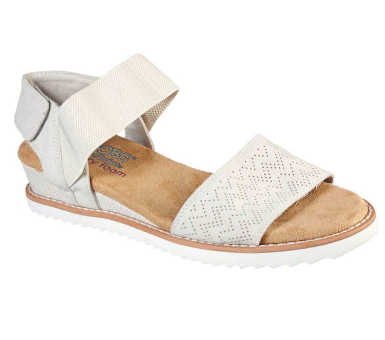 Skechers Bobs Desert Kiss - Womens Sandals White [AU-EH0454]